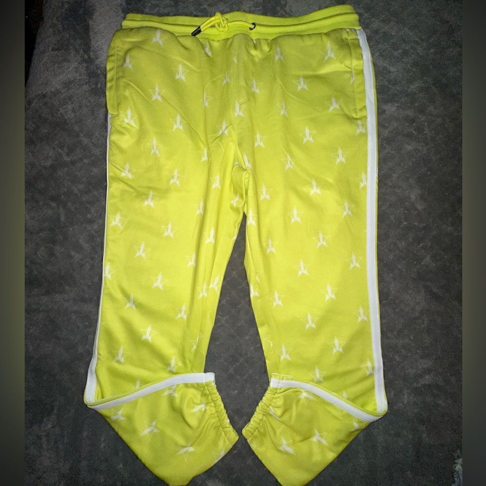 Jeffree Star Joggers in Chartreuse Yellow Size 2XL